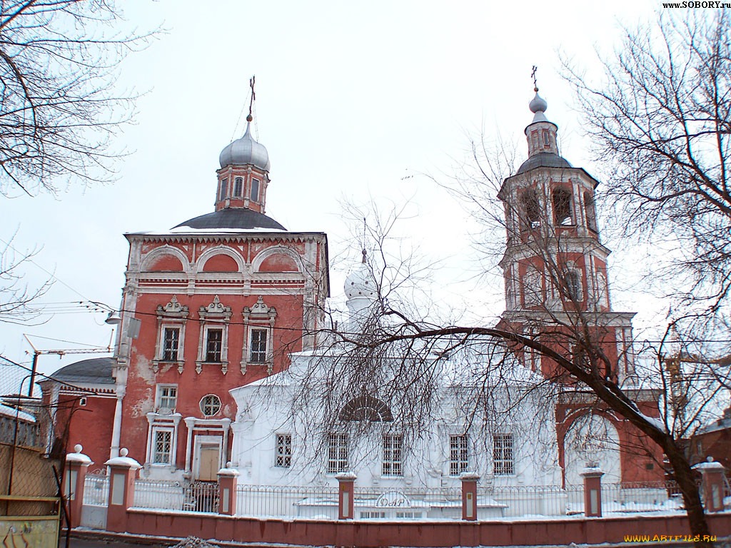 Церковь введения. Храм в Барашах. Церковь в Барашах Москва. Церковь Вознесения в Барашах. Введенский храм Москва.